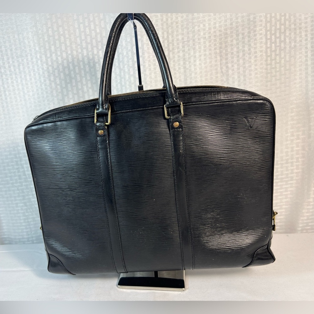 Louis Vuitton Vintage Epi Leather Black Briefcase – Authentic project piece - Picture 2 of 15